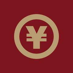 The yen icon. Cash and money, wealth, payment symbol. Flat