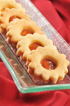 Gateau Marocain Sable Fleur Confiture Stock Photo Adobe Stock