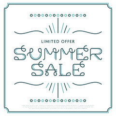 Vector Summer Sale Banner, Poster, Flyer illustration