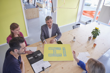 Business people having a meeting in board room