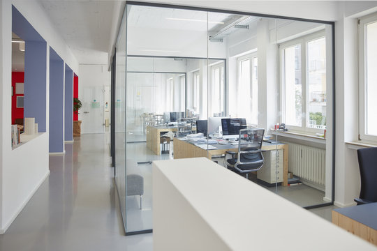 Interior of bright modern office