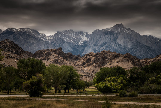View of Mt. Whitney from Lone Pine, California