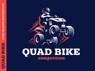Quad bike competition. Logo design © sodesignby