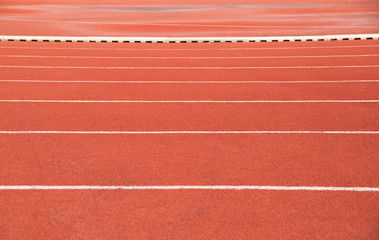 Fototapeta premium Athletics Stadium Running track At Sport Stadium