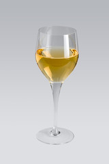wine glass in grey back