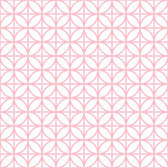 Retro Seamless Circle/Flower Crosses Pattern Rose