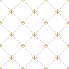 Seamless Pattern With Royal Lily