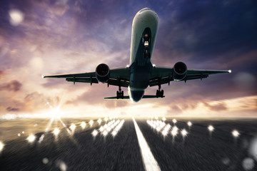 Naklejka premium Aircraft runway
