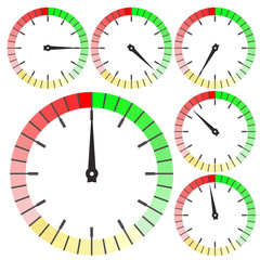 Measuring scale. Round scale for universal gauge