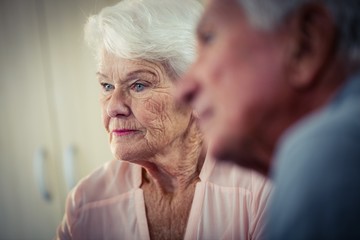 Fototapeta na wymiar Pensioners interacting