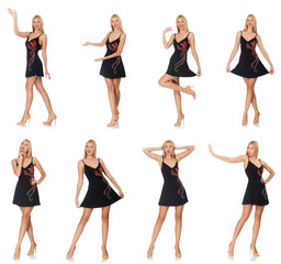 Fototapeta na wymiar Composite photo of woman in various poses