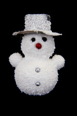 snowman decoration isolated