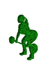 sport woman grass 04