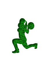 sport woman grass 06