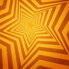 Glowing twirled Star