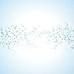 Structure molecule of DNA and neurons. Abstract background. Medicine, science, technology. Vector illustration for your design