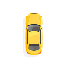 Vector yellow car