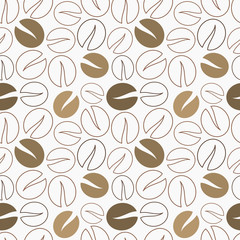 Obraz premium Coffee beans pattern