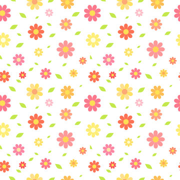 Flowers seamless pattern