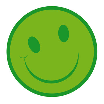 smiley laughing green emoticon 