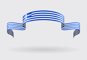 Greek flag background. Vector illustration.