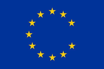 Obraz premium Flag of Europe, European Union (EU), one star missing