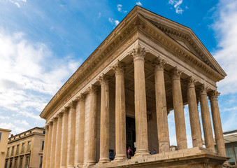 Maison Carrée à Nîmes, Languedoc, Occitanie