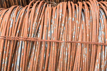 rusty aluminum wire rod