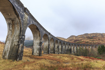 Fototapeta na wymiar The famous Glenfinnan Viaduct