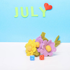 The month of July