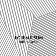 Vector geometric background. Abstract pattern with stripes.