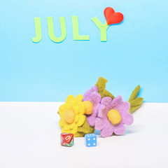 The month of July