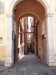 Fototapeta premium Historyczne centrum Genui