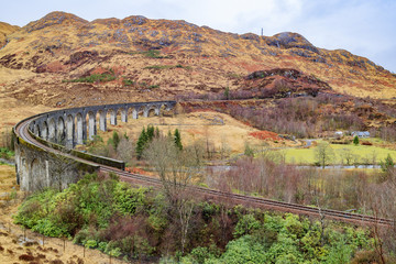 Naklejka premium The famous Glenfinnan Viaduct