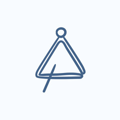 Triangle sketch icon.