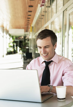 Man with computer