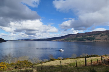 The famous Lago Ness and Urquhart Castle