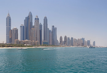 sight of Dubai Marina district in Dubai