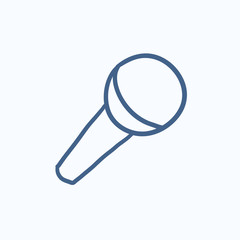 Microphone sketch icon.