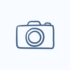 Camera sketch icon.
