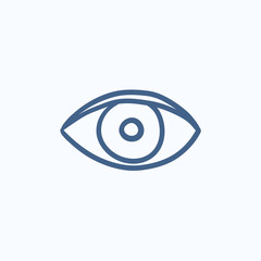 Eye sketch icon.
