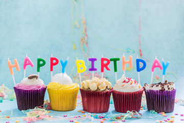 happy birthday celebration cupkace candles