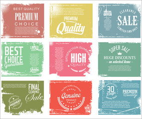 Premium quality retro badges collection