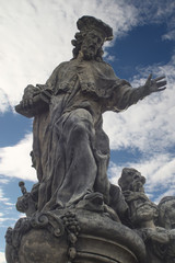 Statue of St. Ivo in Charles bridge, Prague