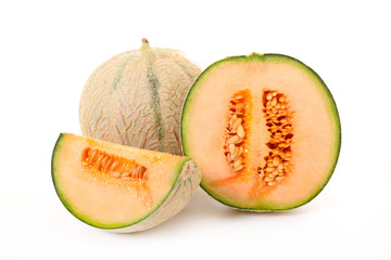 melon isolated on white