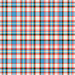 Seamless wall-paper plaid, sea blue-coral