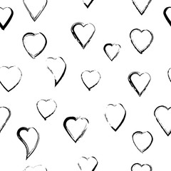 Seamless abstract heart pattern