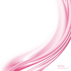 Abstract background. Pink waves on white background for presentation, website, flyers, brochures.