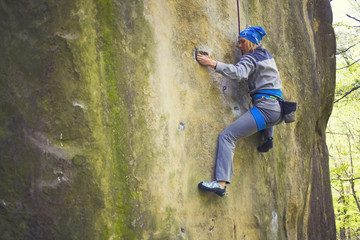 Girl mountain climber.