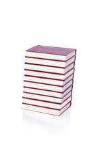 Fototapeta premium Stack of books isolated the white background
